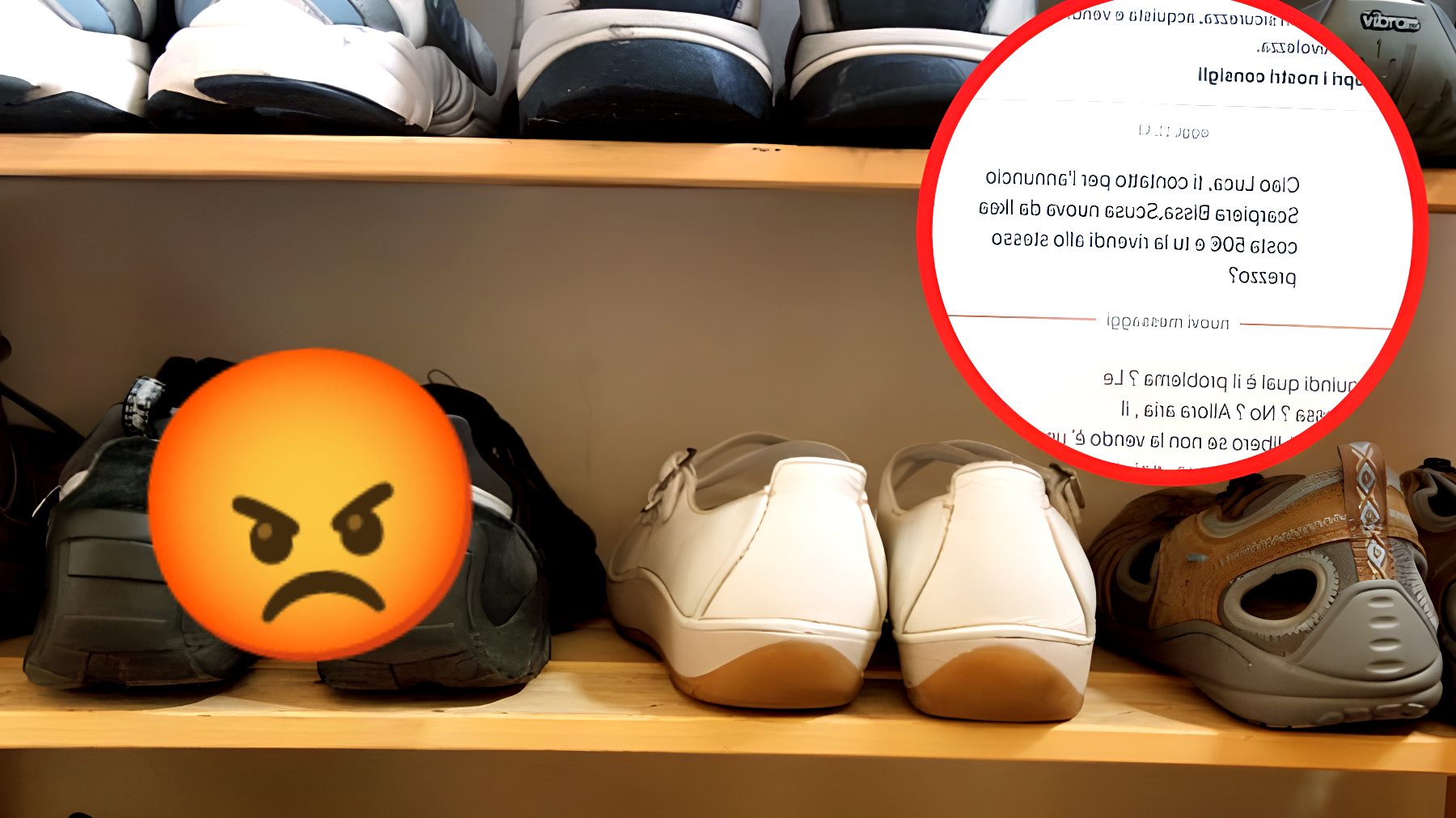 L'inserzionista fa una risposta scioccante alla domanda sull'eccessivo prezzo della scarpiera: "Scopri perché"