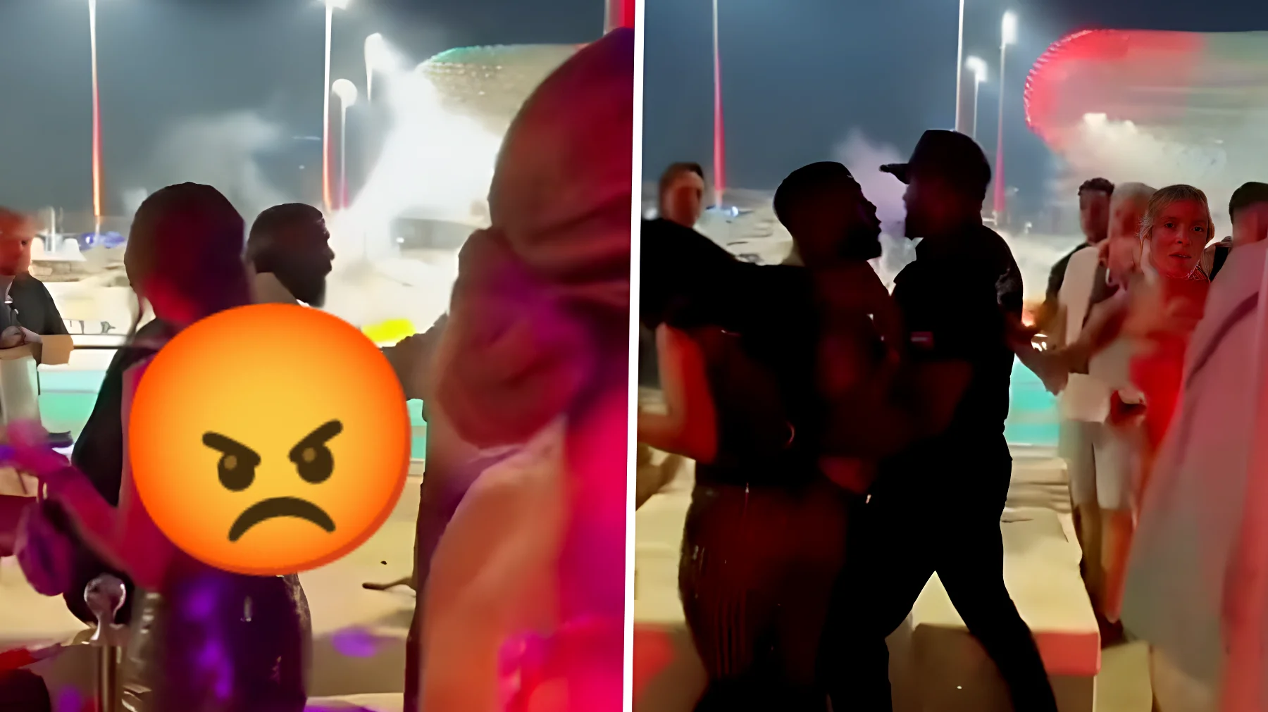 Rissa selvaggia alla festa vip di Abu Dhabi: botte a colpi di champagne!